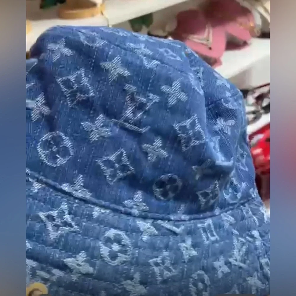 Navy reversible,
Monogram Hat - Picture 1 of 11